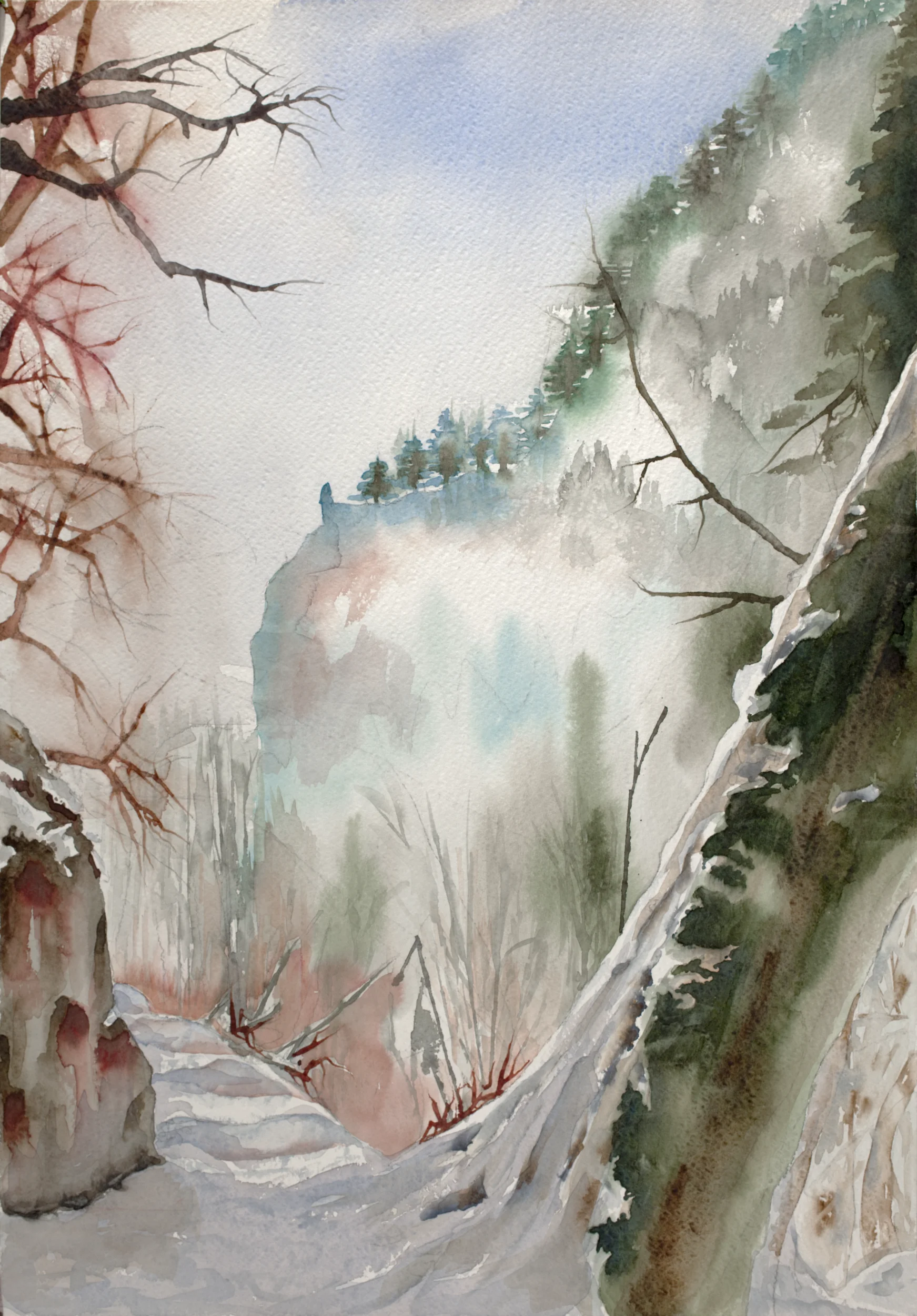 Vers la cascade